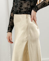 Molly Bracken - Golden Satin Skirt - CoCapsules