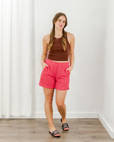Molly Bracken - Linen Shorts - Pink - CoCapsules