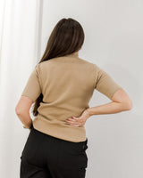 Molly Bracken - Mock Neck Sweater Tee - CoCapsules