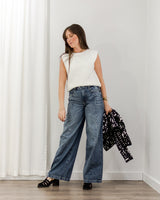 Hidden Jeans - Wide Leg Moto Jeans - CoCapsules