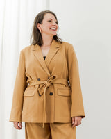 Greylin - Tie Waist Blazer - CoCapsules