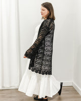 Saltwater Luxe - Black Knit Kimono - CoCapsules