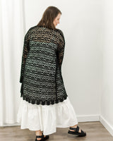 Saltwater Luxe - Black Knit Kimono - CoCapsules