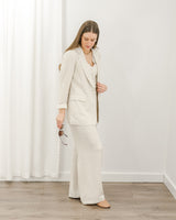 Molly Bracken - Linen Blazer - Natural - CoCapsules