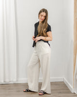 Molly Bracken - Linen Trousers - Natural - CoCapsules