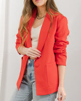 Molly Bracken - Blazer - Hot Red - CoCapsules