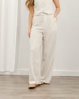 Molly Bracken - Linen Trousers - Natural - CoCapsules