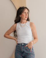 Glyder - Align Cropped Tank - White - CoCapsules