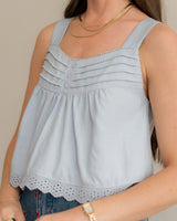 Greylin - Delphine Scalloped Top - CoCapsules