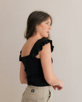 Molly Bracken - Flutter Sleeve Top - CoCapsules