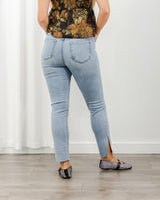 Hidden Jeans - Split Hem Skinny Jeans - CoCapsules