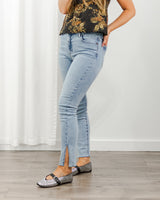 Hidden Jeans - Split Hem Skinny Jeans - CoCapsules