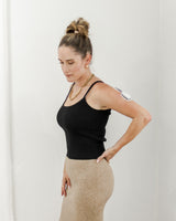 Rhythm - Umi Sweater Tank - Black - CoCapsules