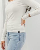 Glyder - Aubrey Long Sleeve - Cream - CoCapsules