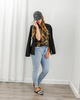 Hidden Jeans - Split Hem Skinny Jeans - CoCapsules