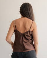 Satin Camisole - Brown