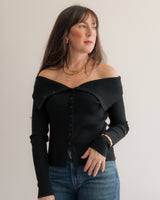 Clara Off-Shoulder Cardigan