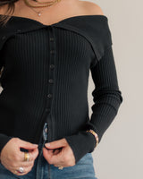 Clara Off-Shoulder Cardigan