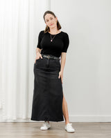 Hidden Jeans - Peyton Stretch Skirt - Black - CoCapsules