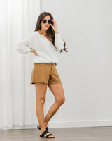 TravisMathew - Friday Ponte Short - Chestnut - CoCapsules