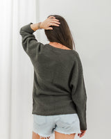 Rhythm - Adele Knit Top - Charcoal - CoCapsules