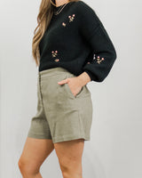 Saltwater Luxe - Tiny Rosette Sweater - CoCapsules