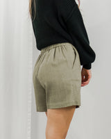 Molly Bracken - Linen Shorts - Khaki - CoCapsules