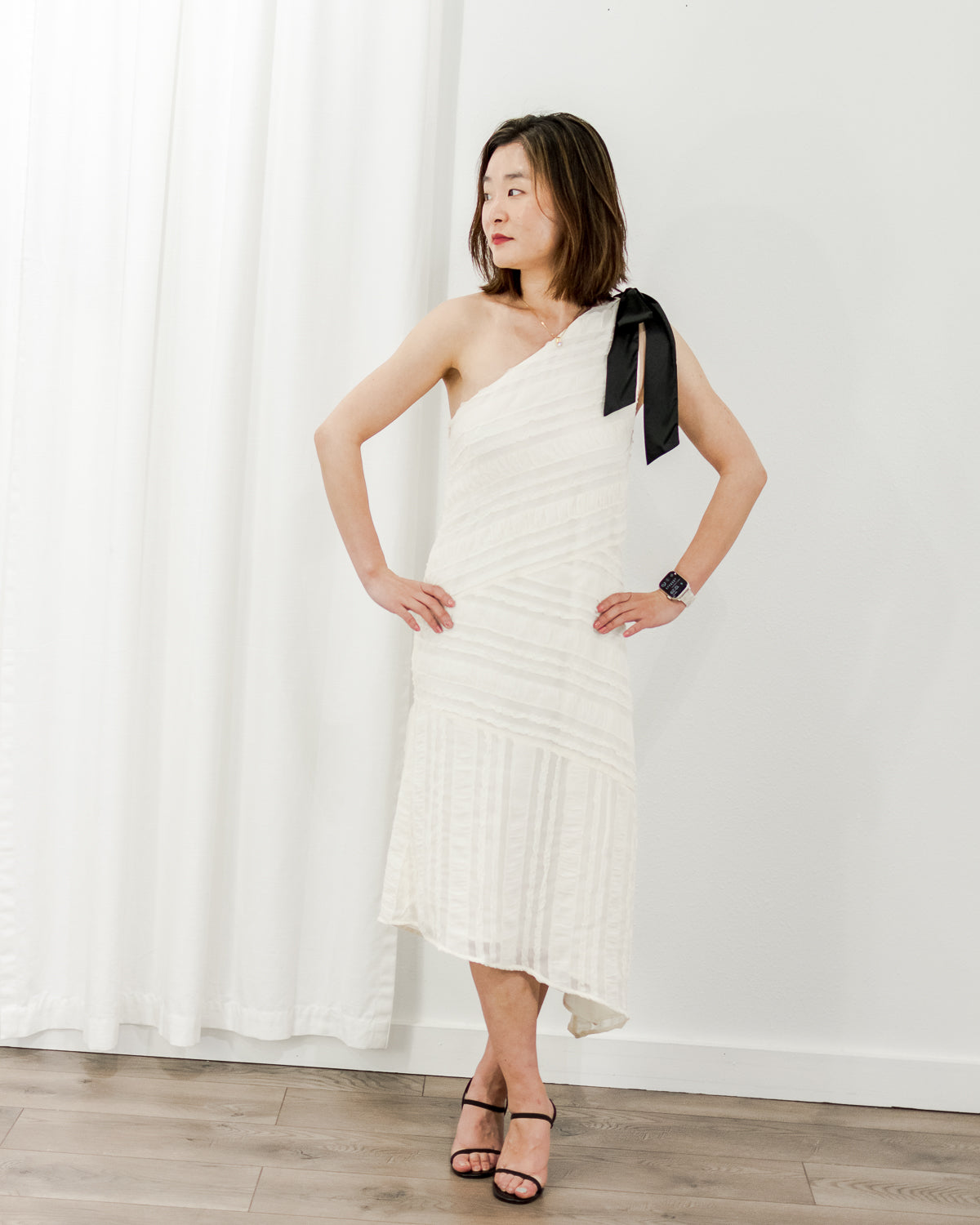 Women's Asymmetrical One Shoulder Dress