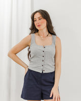 tentree - Moraine Button Tank - Grey - CoCapsules