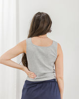 tentree - Moraine Button Tank - Grey - CoCapsules