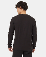 tentree - Men's Waffle Henley - Charcoal - CoCapsules