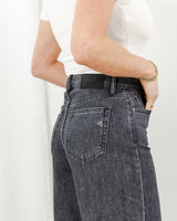 Hidden Jeans - Crop Wide Jeans - Gray - CoCapsules