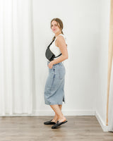 Molly Bracken - Denim Pencil Skirt - CoCapsules