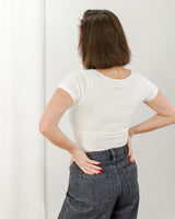 Saltwater Luxe - Short Sleeve Bodysuit - White - CoCapsules