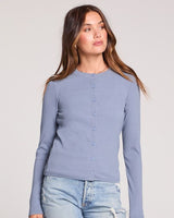  Saltwater Luxe - Long Sleeve Cardigan - Blue - CoCapsules