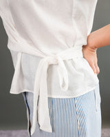 Lola Tie Blouse - White