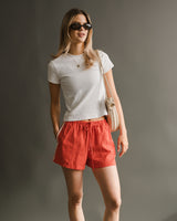  Mavi - Ribbed Baby Tee - White - CoCapsules