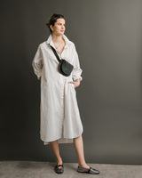  ICHI - Cotton Shirt Dress - CoCapsules