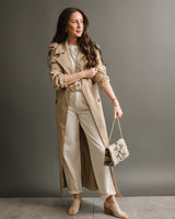  ICHI - Belted Trench Coat - Tan - CoCapsules