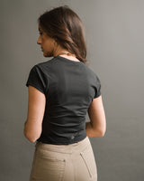  Glyder - Align Cropped Tee - Black - CoCapsules
