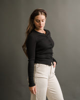  Saltwater Luxe - Long Sleeve Cardigan - Black - CoCapsules