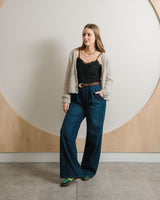 Lace Knit Camisole - Black