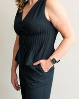 Lacey Pintuck Top