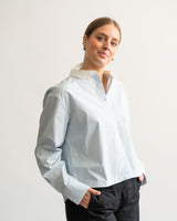 Two‑Tone Button‑Up