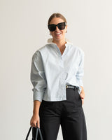 Two‑Tone Button‑Up