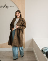 Boucle Midi Coat - Brown