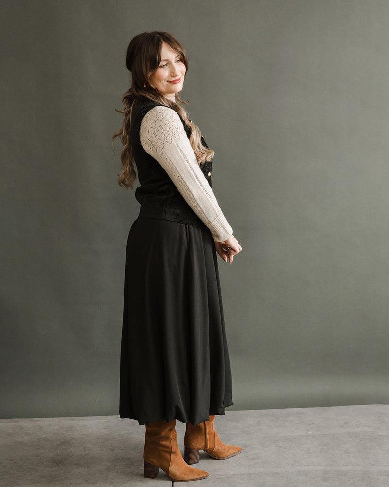 Tailored Velvet Vest