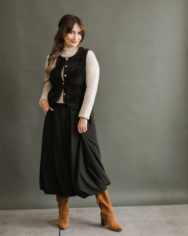 Tailored Velvet Vest