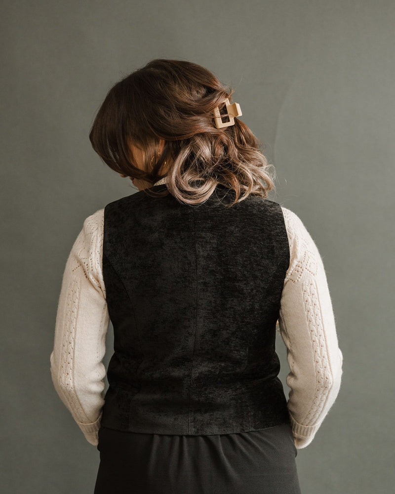 Tailored Velvet Vest