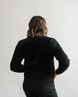 Fuzzy Knitted Cardigan